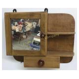 Oak Medicine Cabinet W/ Mirror