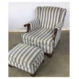 Modern Accent Chair W/ Ottoman