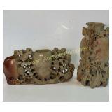 Large Soapstone Carved Pieces