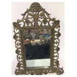 Brass Dresser Mirror 15"