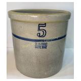 5 Gallon Blue Band Crock, No Damage