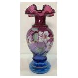 Fenton Mulberry Vase 9"