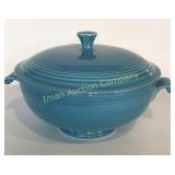 Fiesta Turquoise Covered Casserole