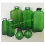 Forest Green Bottles and Shakers
