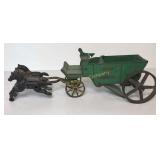 Sand & Gravel Horse Carriage Cast Iron Toy