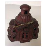 Small Cast Iron Temple Bank 2.5"