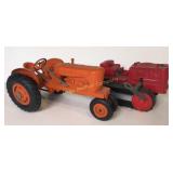 Dozer and Allis Plastic Toy Tractors