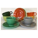 Fiesta Tea Cup & Saucers