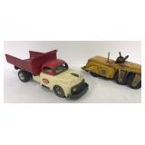 Tin Dump Truck & Friction Steam Roller