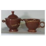 Fiesta Covered Sugar & Creamer