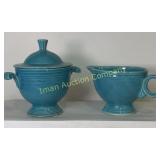 Fiesta Covered Sugar & Creamer