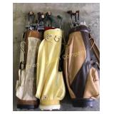 Vintage Golf Clubs - 3 Sets