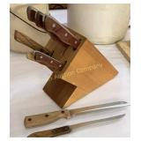 Knife Block & 8 Knives
