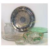 Candle Wick, Etched Glass, Pattern Glass