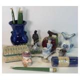 Old English Toothpick, Toothbrush Holder, etc