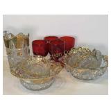 Northwood Strawberry, Heavy Red Glasses, Berry Set