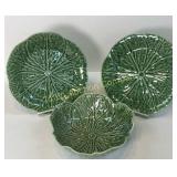Bordallo Pinneiro China Plates & Bowl