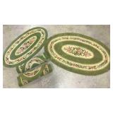Oval Floral Rugs - 4