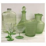 Green Depression Glass