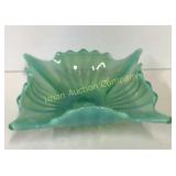 Nice Green Opalescent Dish 6"