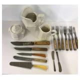 Old Hickory Knives, Old Flatware, Stoneware