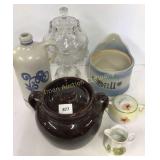 Bean Pot, Salt Jar, Etc