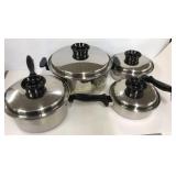 Nice Heavy Pots & Pan Set - 4 Piece W/ Lids
