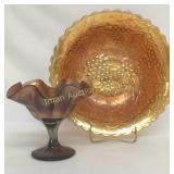 Carnival Glass Pieces - 2