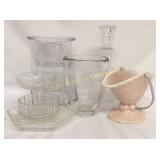 Basket, Vase, Decanter, Etc