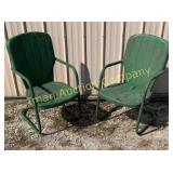 Vintage Metal Patio Chairs - 2