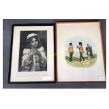 Tambourine Girl & Scottish Soldiers Framed Prints
