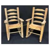 Wooden Doll Rocking Chairs - 2