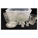 Glassware - Snack Sets, Glass Serving Tray,