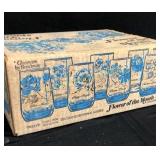 Flower of the Month Glasses - New Old Stock, etc