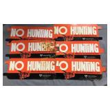 No Hunting Tin Signs