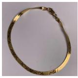 10K Gold Bracelet "Mom W/ Hearts" 1.19G