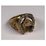 10K Gold Horseshoe Ring 2.86G
