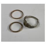 10K Gold Baby Rings 1.03G - 3