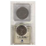 1972 Ike Dollar, George Bush Mint $10 Coin