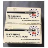 30 Carbine Ammo - 100 Rounds