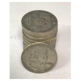 Franklin Half Dollar Silver Coins