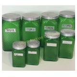 Forest Green Canister Set - 8 Pieces