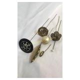 6 Old Hat Pins