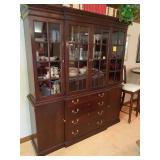 Thomasville breakfront china cabinet