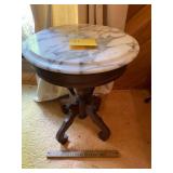 Mahogany marble top table