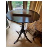 Mahogany piecrust top table by Ferguson