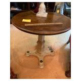 2 round top end tables by Heritage
