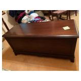 Vintage mahogany cedar lined lane chest