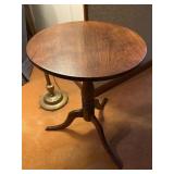Antique walnut tilt top table