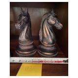 Horse bookends (possibly resin)